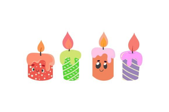Christmas Candle Art: Festive Illustrations