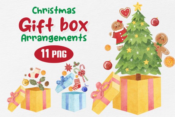 Christmas Gift Arrangements Illustrations Review