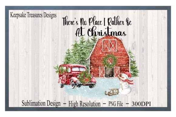 Christmas Red Barn PNG: Festive Illustrations