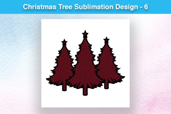 Christmas Tree Sublimation Design: Illustrations
