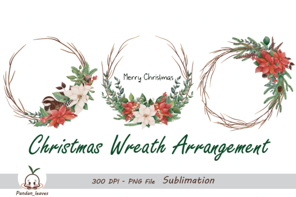 Christmas Wreath Arrangement Set 2: Illustrations Review