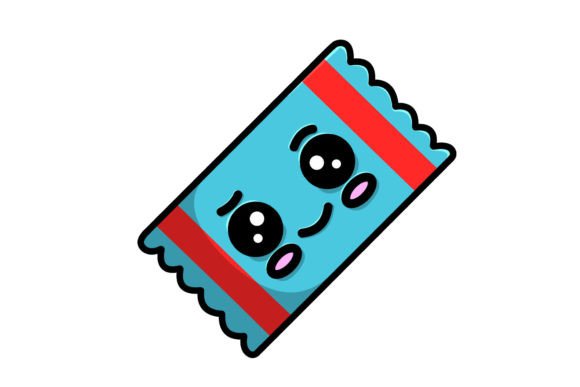 Cute Candy Christmas Character Vector Illustrations