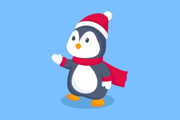Cute Christmas Penguin Illustrations Review