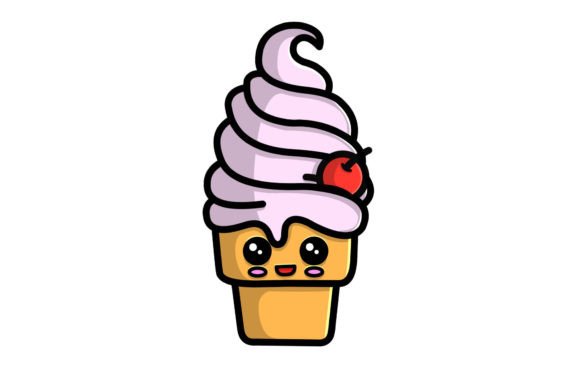Cute Icecream Christmas Character Vector Review