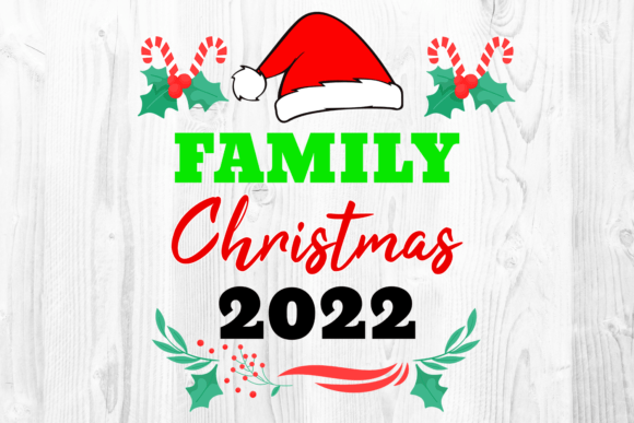 Family Christmas 2022 SVG PNG Matching Illustrations
