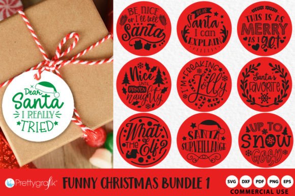 Funny Christmas SVG Vol. 1: Illustrations for Crafters