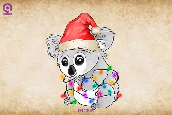 Koala Christmas Tree Lights Illustrations Review
