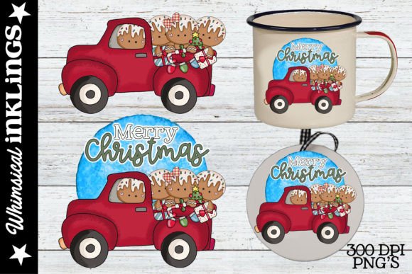 Merry Christmas Gingers Sublimation: Illustrations Review