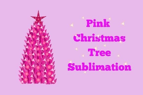 Pink Leaf Christmas Tree Sublimation: Illustrations Review