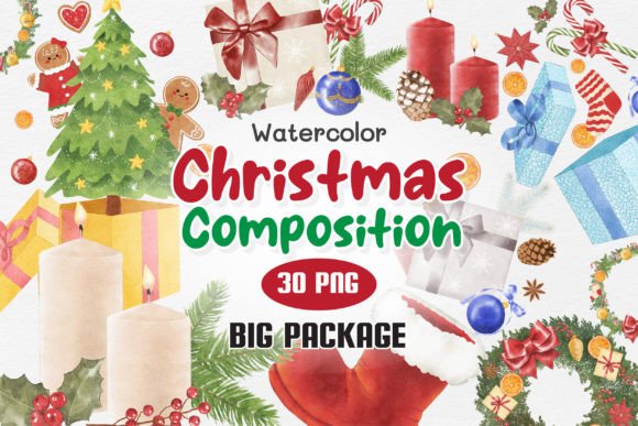Reviewing Christmas Composition Illustrations
