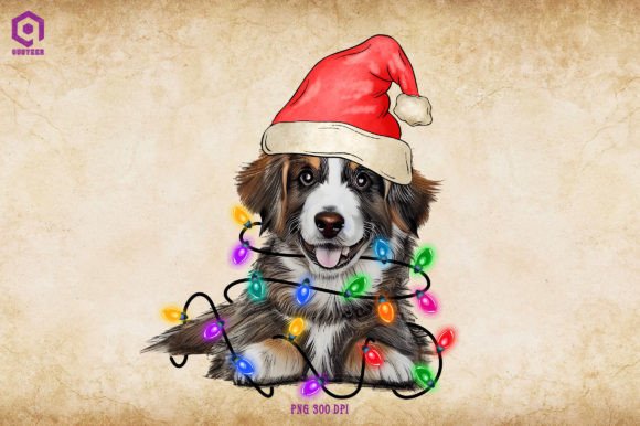 Shepherd Christmas Tree Lights Illustrations