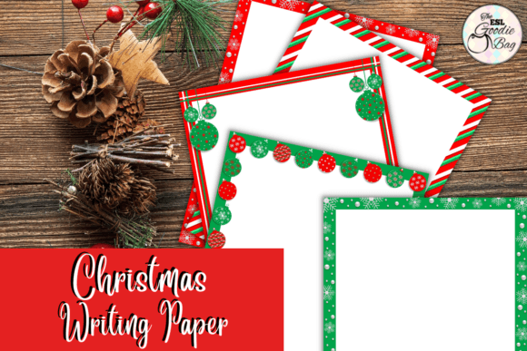 Traditional Color Christmas Letter Paper & Illustrations